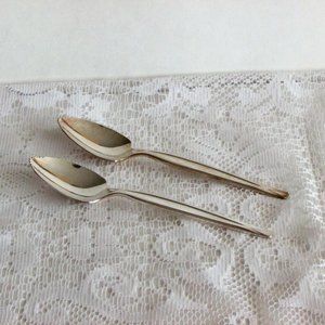 Vintage Silverplate Grapefruit Spoons 2 Rogers International Silver 1960 Cutlery